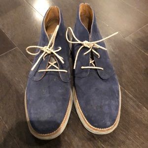 Men’s cole haan suede chukka boots - navy size 8